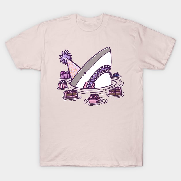 Birthday Princess Shark II T-Shirt by nickv47